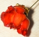 Fibule (broche) Rose Rouge détail